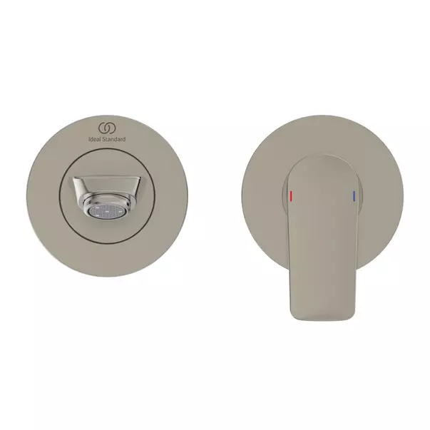 Baterie lavoar incastrata Ideal Standard Connect Air pipa 19 cm argintiu Silver Storm fara corp ingropat [7]
