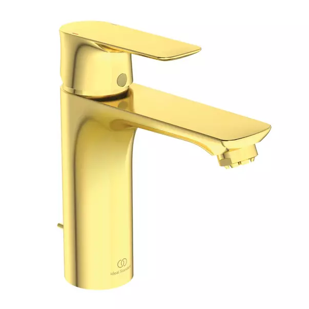 Baterii baie - Baterie lavoar Ideal Standard Connect Air Grande pentru presiune scazuta auriu periat cu ventil