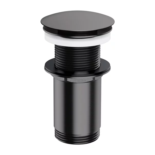 Accesorii baie - Ventil lavoar Click-Clack Omnires finisaj antracit periat fara preaplin