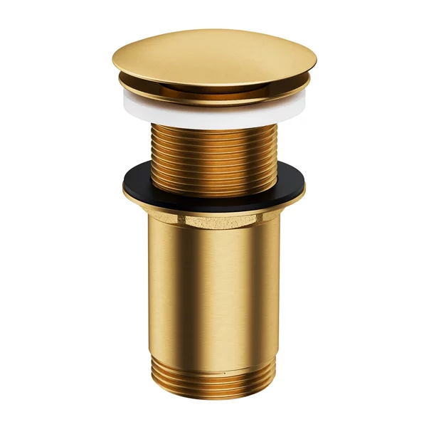 Accesorii baie - Ventil lavoar Click-Clack Omnires finisaj auriu periat fara preaplin