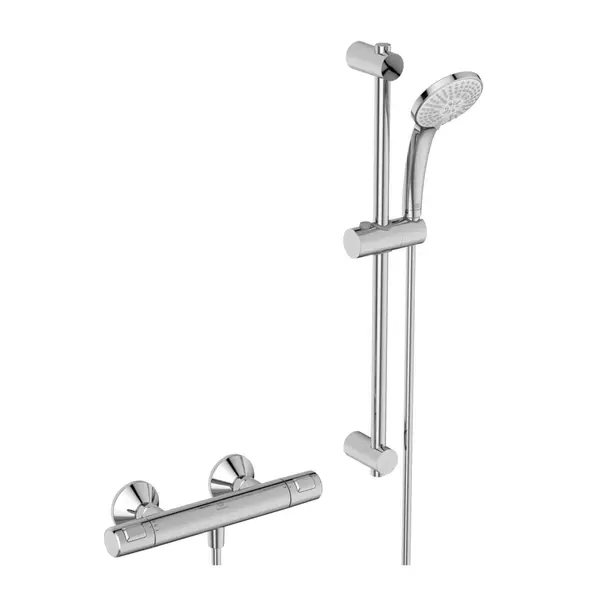 Baterii baie - Baterie dus termostatata Ideal Standard Ceratherm T25 crom lucios cu set de dus