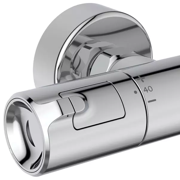 Baterie dus termostatata Ideal Standard Ceratherm T50 crom lucios cu set de dus cu bara 60 cm [3]