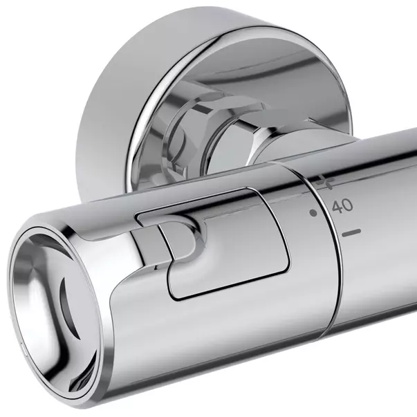 Baterie dus termostatata Ideal Standard Ceratherm T50 crom lucios cu set de dus cu bara 90 cm [4]