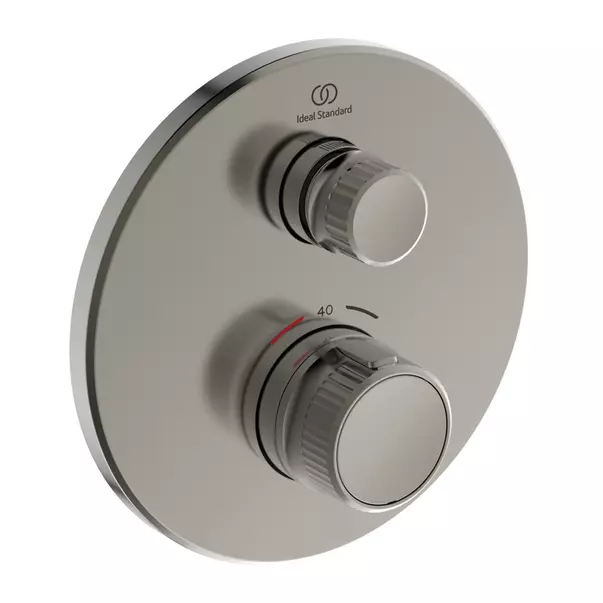 Baterie dus incastrata Ideal Standard Ceratherm Navigo argintiu Silver Storm fara corp ingropat [2]