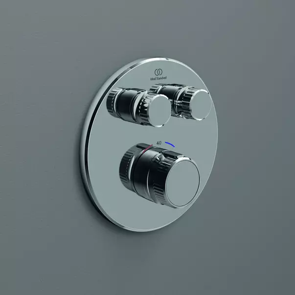 Baterii baie - Baterie dus incastrata Ideal Standard Ceratherm Navigo fara corp ingropat crom lucios