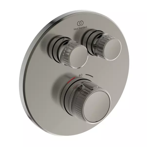 Baterie dus incastrata Ideal Standard Ceratherm Navigo fara corp ingropat argintiu Silver Storm [2]