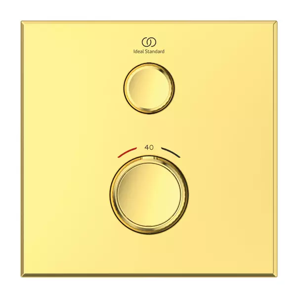 Baterie dus incastrata Ideal Standard Ceratherm Navigo patrata auriu periat fara corp ingropat [2]