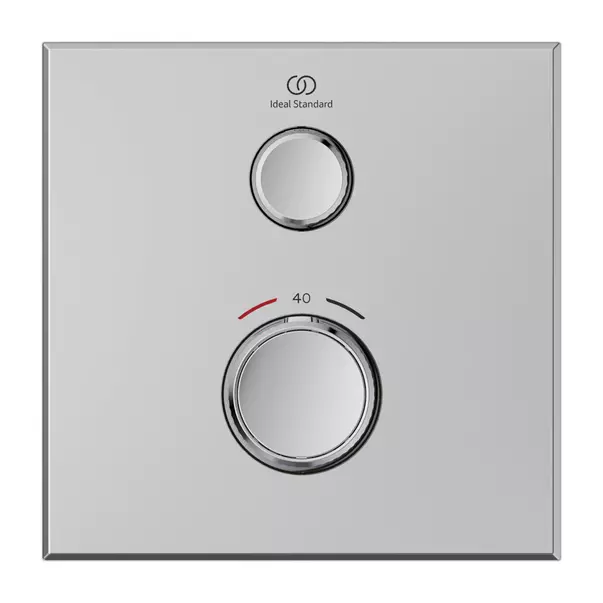 Baterie dus incastrata Ideal Standard Ceratherm Navigo patrata crom lucios fara corp ingropat [6]