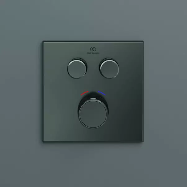 Baterie dus incastrata Ideal Standard Ceratherm Navigo patrata fara corp ingropat gri Magnetic Grey [6]
