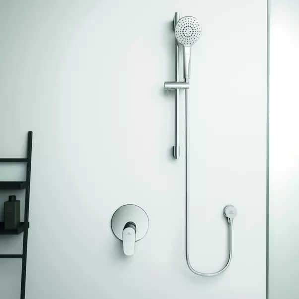 Baterie dus incastrata Ideal Standard Cerafine O crom lucios fara corp ingropat [4]