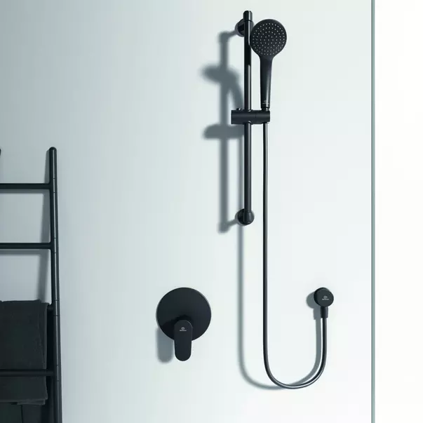 Baterie dus incastrata Ideal Standard Cerafine O negru mat fara corp ingropat [3]