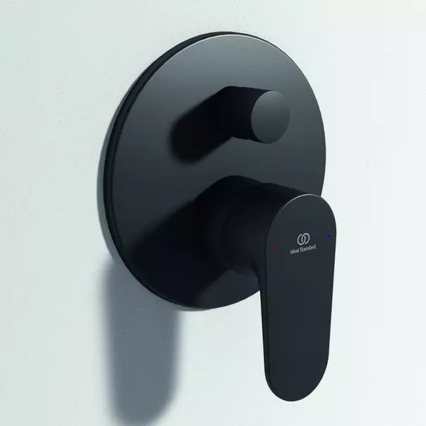 Baterie cada - dus incastrata Ideal Standard Cerafine O negru mat fara corp ingropat [3]
