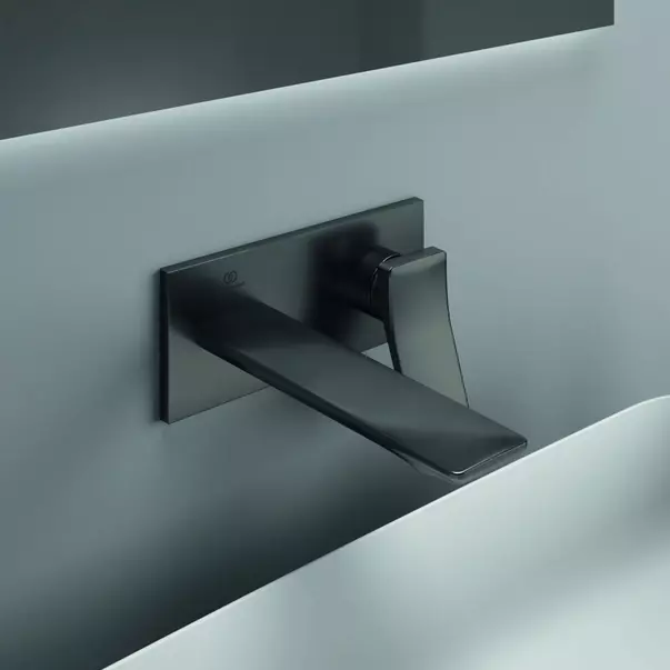 Baterie lavoar incastrata Ideal Standard Atelier Conca 180 gri Magnetic Grey fara corp ingropat [2]