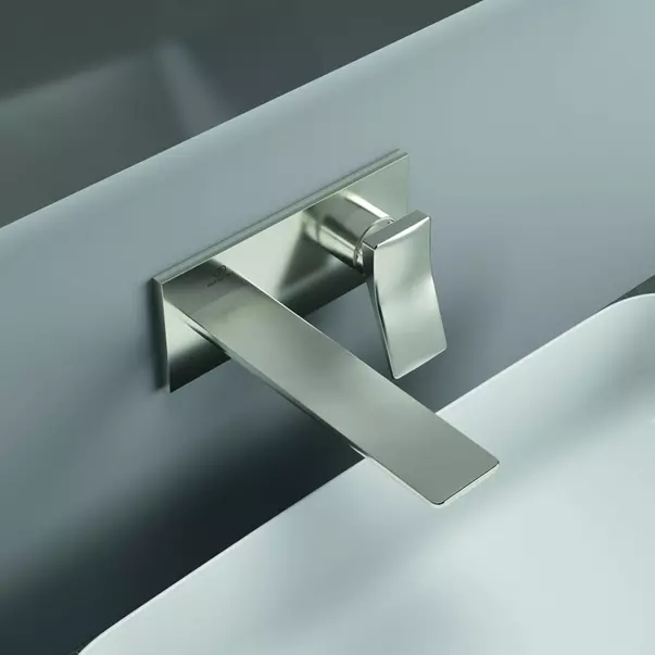 Baterie lavoar incastrata Ideal Standard Atelier Conca 180 argintiu Silver Storm fara corp ingropat [4]