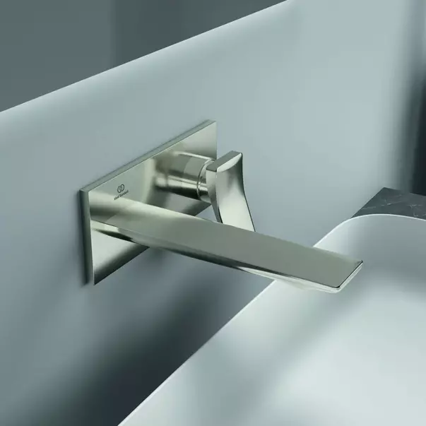 Baterie lavoar incastrata Ideal Standard Atelier Conca 180 argintiu Silver Storm fara corp ingropat [8]