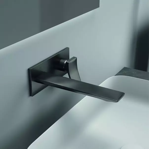 Baterie lavoar incastrata Ideal Standard Atelier Conca 220 gri Magnetic Grey fara corp ingropat [4]