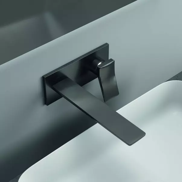 Baterie lavoar incastrata Ideal Standard Atelier Conca 220 gri Magnetic Grey fara corp ingropat [6]