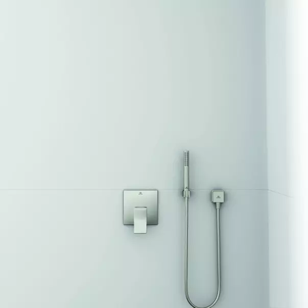 Baterie dus incastrata Ideal Standard Atelier Conca argintiu Silver Storm fara corp ingropat [2]