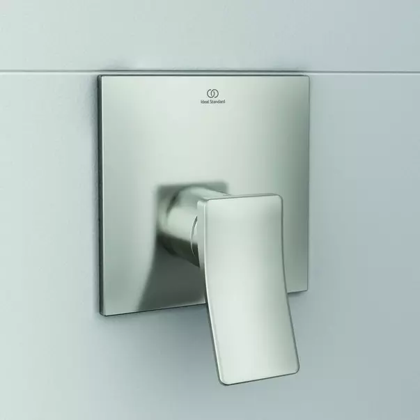 Baterie dus incastrata Ideal Standard Atelier Conca argintiu Silver Storm fara corp ingropat [3]