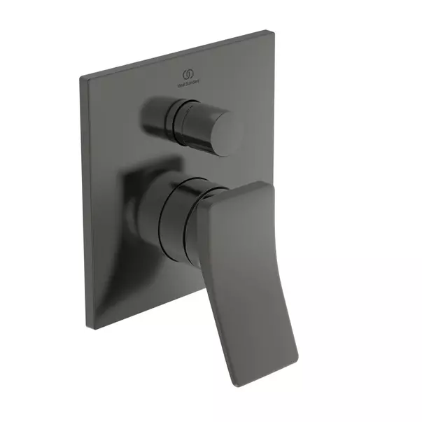 Baterie cada - dus incastrata Ideal Standard Atelier Conca gri Magnetic Grey fara corp ingropat [2]