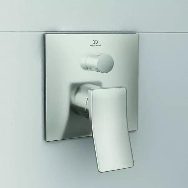Baterie cada - dus incastrata Ideal Standard Atelier Conca argintiu Silver Storm fara corp ingropat [4]