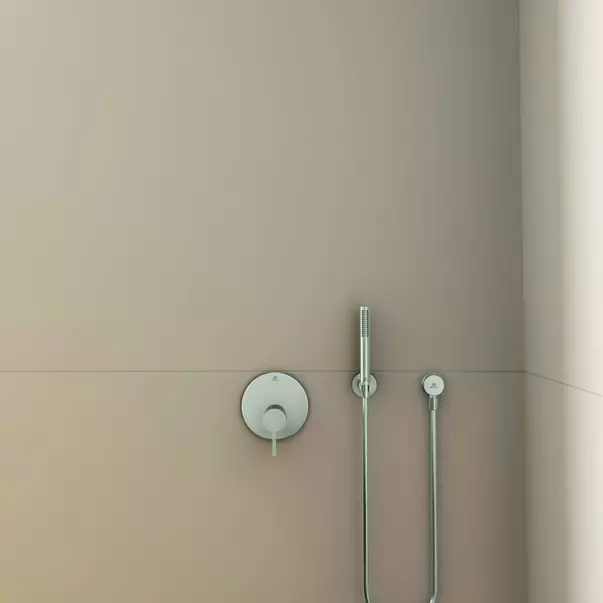 Baterie dus incastrata Ideal Standard Atelier Joy argintiu Silver Storm fara corp ingropat [2]
