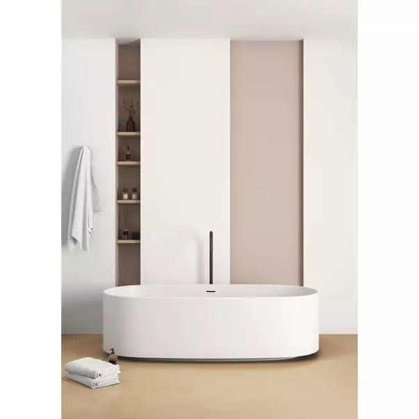 Pipa cada freestanding Ideal Standard Atelier Joy gri Magnetic Grey cu corp ingropat [5]