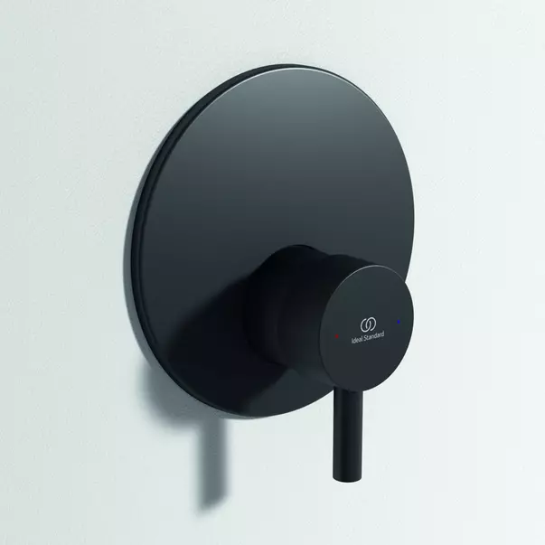 Baterii baie - Baterie dus incastrata Ideal Standard Ceraline negru mat cu corp incastrat