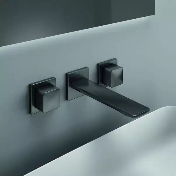 Baterie lavoar incastrata Ideal Standard Atelier Conca 180 gri Magnetic Grey cu corp ingropat [2]