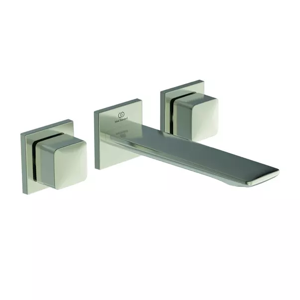 Baterii baie - Baterie lavoar incastrata Ideal Standard Atelier Conca 180 argintiu Silver Storm cu corp ingropat