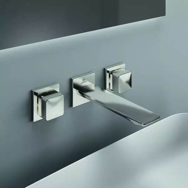Baterie lavoar incastrata Ideal Standard Atelier Conca 180 argintiu Silver Storm cu corp ingropat [2]