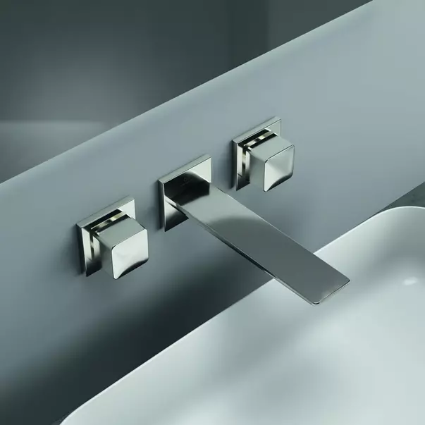 Baterie lavoar incastrata Ideal Standard Atelier Conca 180 argintiu Silver Storm cu corp ingropat [5]