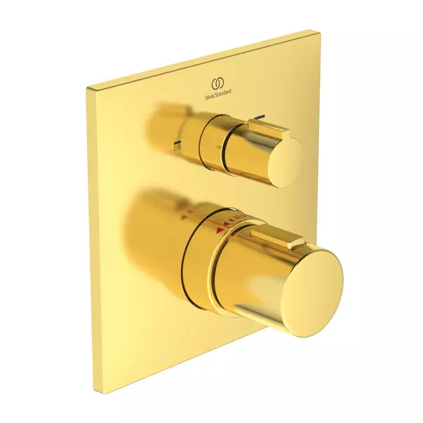 Baterii baie - Baterie cada - dus incastrata Ideal Standard Ceratherm C100 auriu periat fara corp ingropat