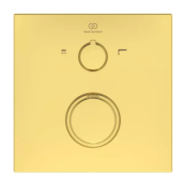 Baterie cada - dus incastrata Ideal Standard Ceratherm C100 auriu periat fara corp ingropat [5]