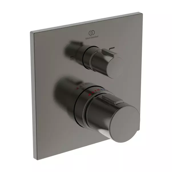Baterii baie - Baterie cada - dus incastrata Ideal Standard Ceratherm C100 gri Magnetic Grey fara corp ingropat