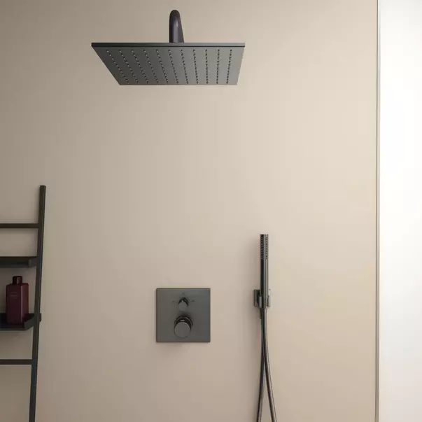 Baterie cada - dus incastrata Ideal Standard Ceratherm C100 gri Magnetic Grey fara corp ingropat [4]