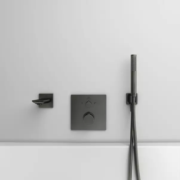 Baterie cada - dus incastrata Ideal Standard Ceratherm C100 gri Magnetic Grey fara corp ingropat [6]