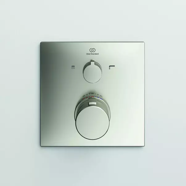 Baterie cada - dus incastrata Ideal Standard Ceratherm C100 argintiu Silver Storm fara corp ingropat [3]