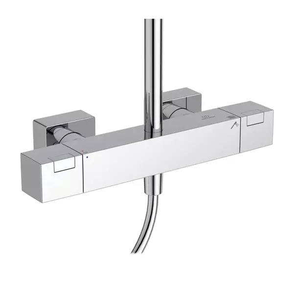 Coloana de dus cu termostat Ideal Standard Ceratherm C100 crom palarie 1 functie [6]