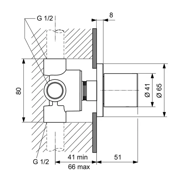 Divertor incastrat rotund Ideal Standard Atelier Joy Neo crom lucios [3]