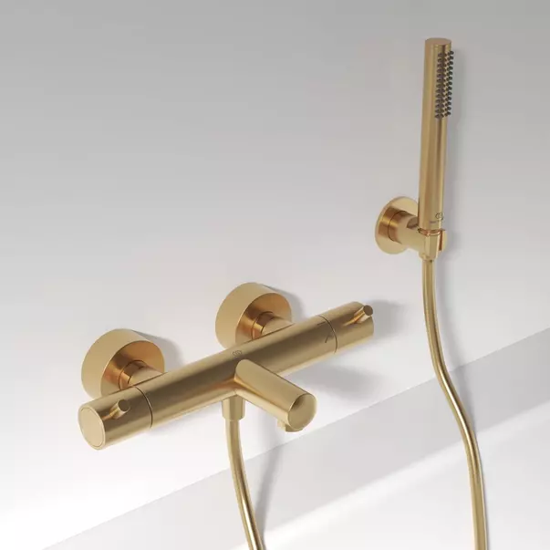 Baterie cada - dus termostatata Ideal Standard Ceratherm T125 auriu periat [2]