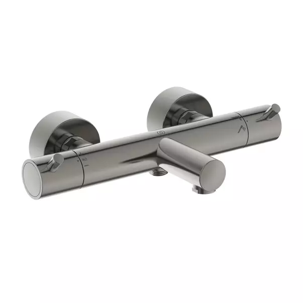 Baterii cada - Baterie cada - dus termostatata Ideal Standard Ceratherm T125 argintiu Silver Storm