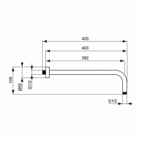Sistem de dus incastrat Ideal Standard Ceratherm Navigo crom lucios [13]