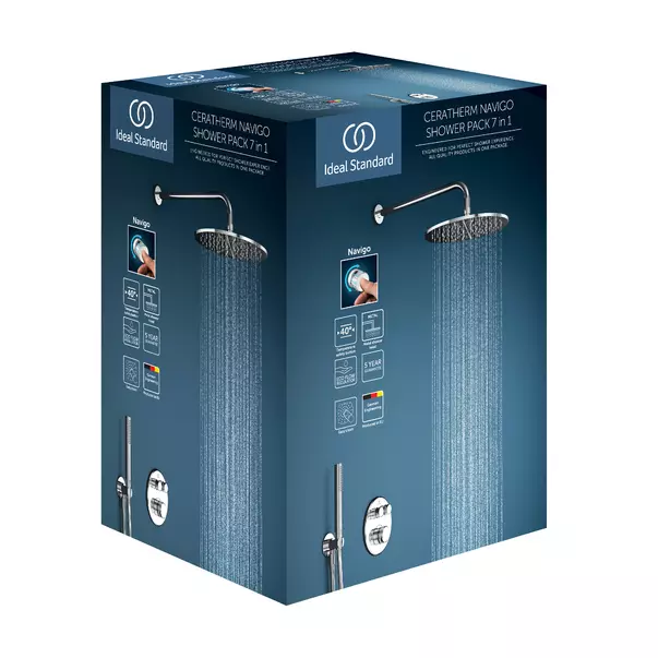 Sistem de dus incastrat Ideal Standard Ceratherm Navigo crom lucios [2]
