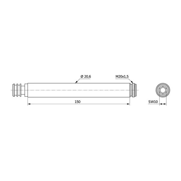 Prelungitor coloana de dus Ideal Standard Multisuite 15 cm [2]
