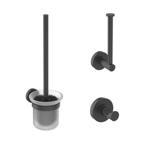 Accesorii lavoar - Set accesorii Ideal Standard IOM 3 in 1 negru mat
