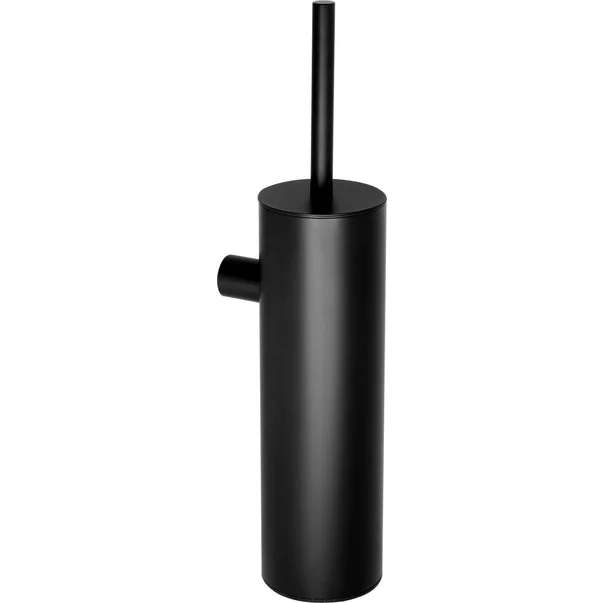 Perie wc negru Deante Round montaj pe perete [1]