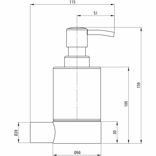 Dozator sapun auriu periat Deante Round [3]
