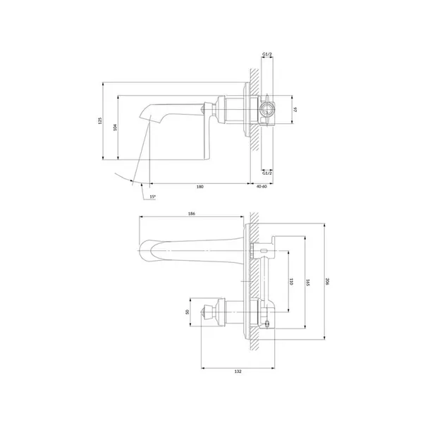Baterie lavoar incastrata Omnires Armance [4]