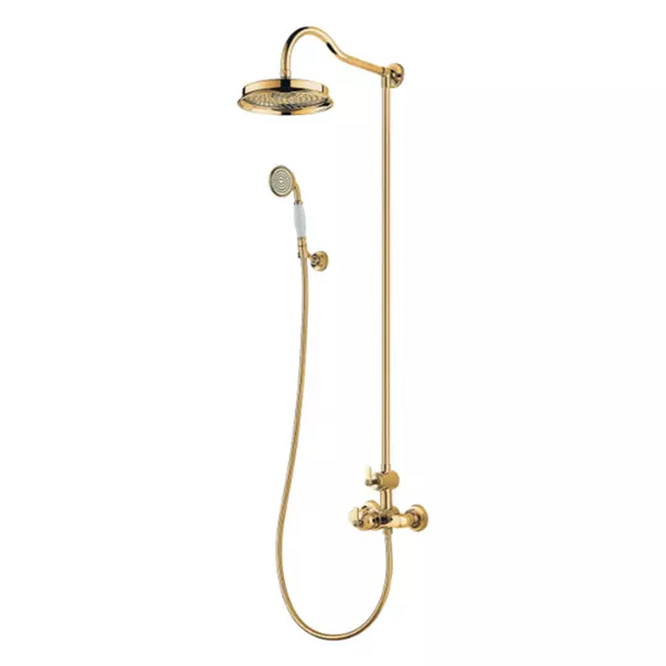 Coloana de dus cu baterie termostatata auriu Omnires Armance [1]